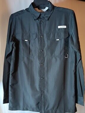 Habit Fourche Mountain Men's Black Small River Guide Fishing Shirt